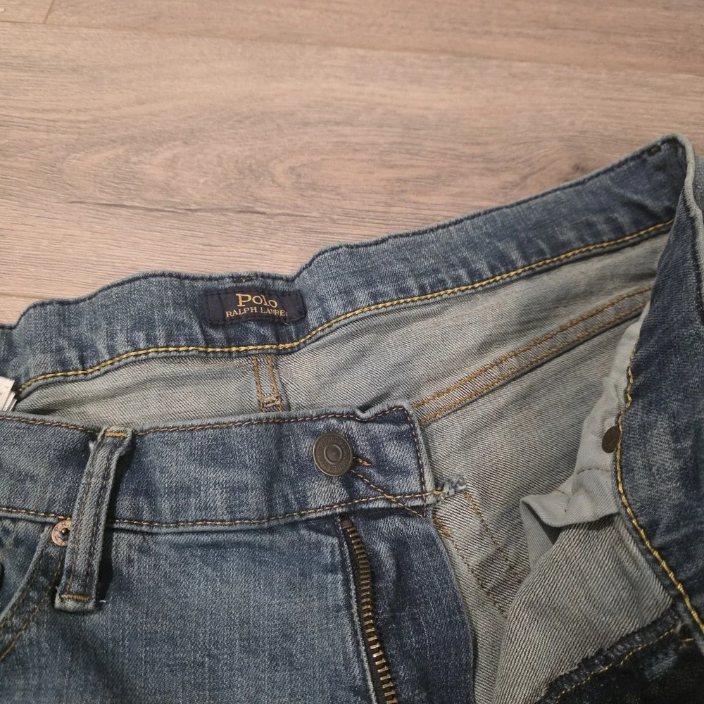 Polo Ralph Lauren Jeans Mens 36x34 Blue Hampton Relaxed Straight Denim Normcore